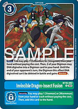 Invincible Dragon-Insect Fusion - BT16-092 - Uncommon