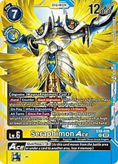 Seraphimon Ace - EX6-028 - Rare Foil