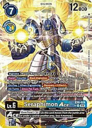 Seraphimon Ace (Alternate Art) - EX6-028a - Rare Foil