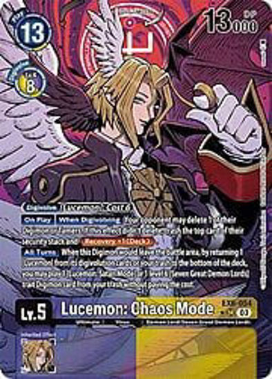 Lucemon: Chaos Mode (Alternate Art) - EX6-054a - Super Rare Foil