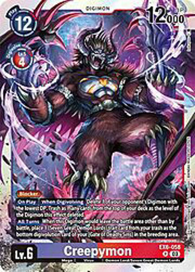 Creepymon - EX6-058 - Rare Foil