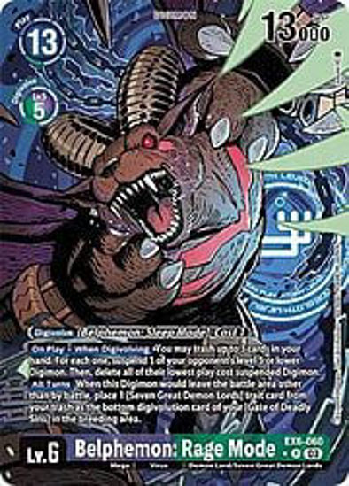 Belphemon: Rage Mode (Alternate Art) - EX6-060a - Rare Foil