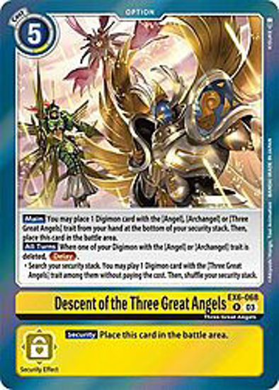 Descent of the Three Great Angels - EX6-068 - Rare Foil