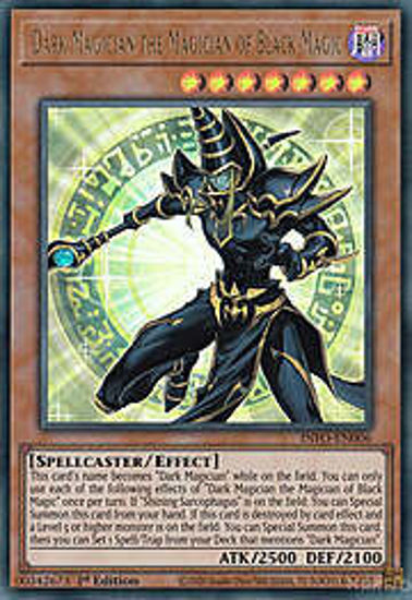 Dark Magician the Magician of Black Magic - INFO-EN006 - Ultra Rare 1st Edition