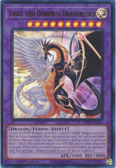 Light and Darkness Dragonlord - INFO-EN034 - Ultra Rare 1st Edition