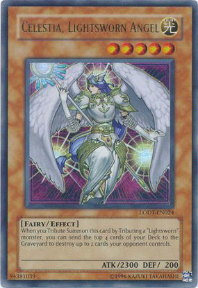 Celestia, Lightsworn Angel - LODT-EN024 - Ultra Rare Unlimited