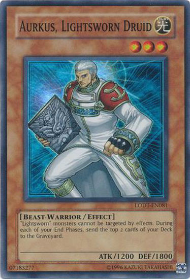 Aurkus, Lightsworn Druid - LODT-EN081 - Super Rare Unlimited