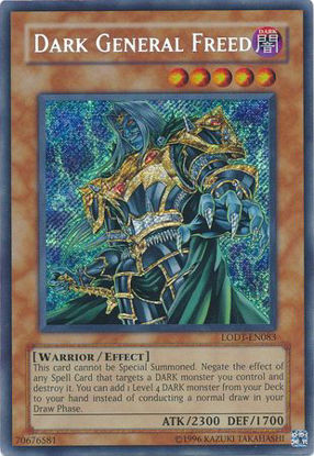 Dark General Freed - LODT-EN083 - Secret Rare Unlimited