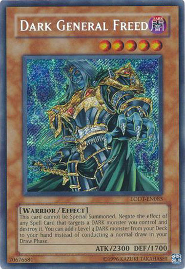 Dark General Freed - LODT-EN083 - Secret Rare Unlimited