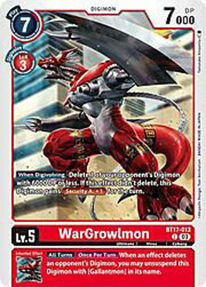 WarGrowlmon - BT17-013 - Common Foil