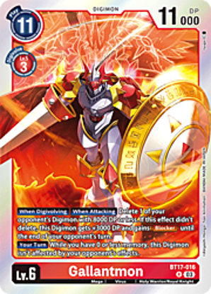 Gallantmon - BT17-016 - Rare Foil