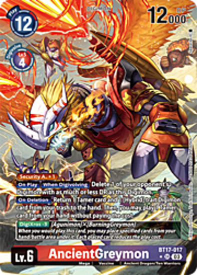 AncientGreymon (Alternate Art) - BT17-017a - Super Rare Foil