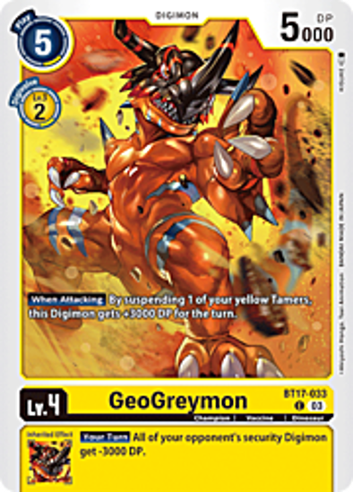 GeoGreymon - BT17-033 - Common Foil