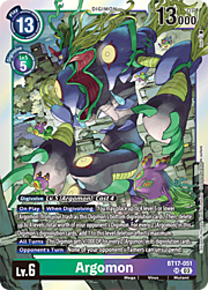 Argomon - BT17-051 - Super Rare Foil