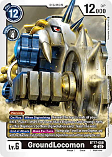 GroundLocomon - BT17-058 - Common Foil