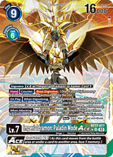 Imperialdramon: Paladin Mode Ace (Alternate Art) - BT17-077a - Super Rare Foil