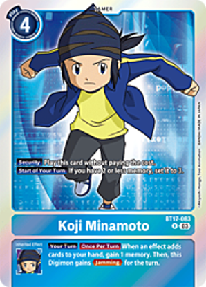 Koji Minamoto - BT17-083 - Rare Foil