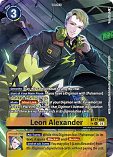 Leon Alexander (Alternate Art) - BT17-086a - Rare Foil