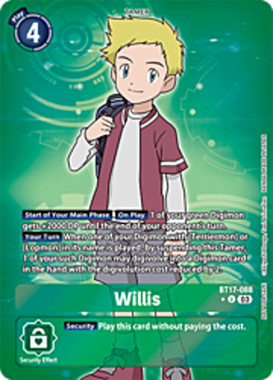 Willis (Alternate Art) - BT17-088a - Uncommon