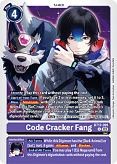 Code Cracker Fang - BT17-091 - Uncommon