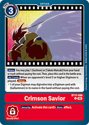 Crimson Savior - BT17-096 - Uncommon