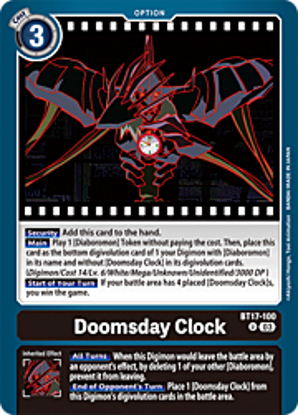 Doomsday Clock - BT17-100 - Uncommon