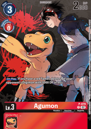 Agumon (Alternate Art) - P-079 - Foil Uncommon