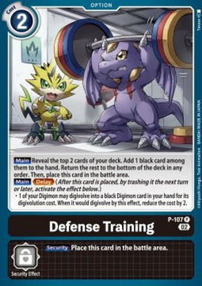 Defense Training (Promo) - P-107 - Promo Foil