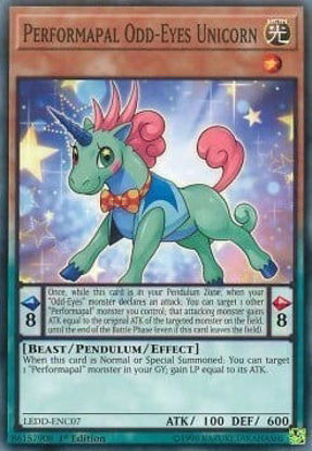 Performapal Odd-Eyes Unicorn - LEDD-ENC07 - Common Unlimited