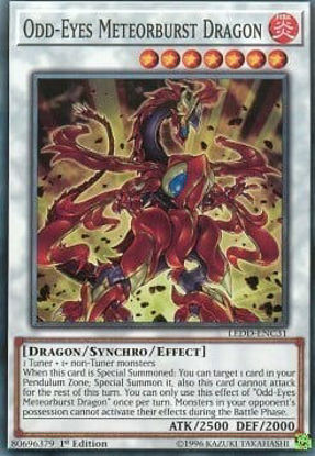 Odd-Eyes Meteorburst Dragon - LEDD-ENC31 - Common Unlimited