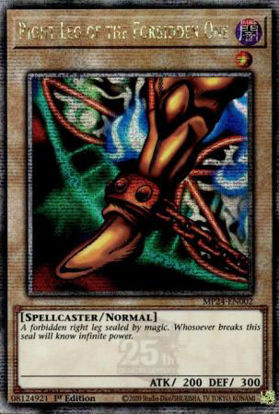 Right Leg of the Forbidden One - MP24-EN002 - Quarter Century Secret Rare 1st Edition