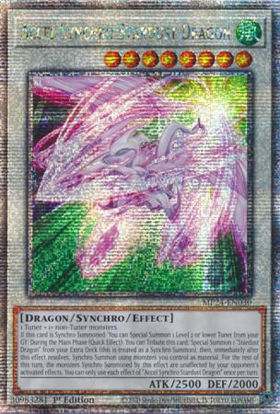 Accel Synchro Stardust Dragon - MP24-EN030 - Quarter Century Secret Rare 1st Edition