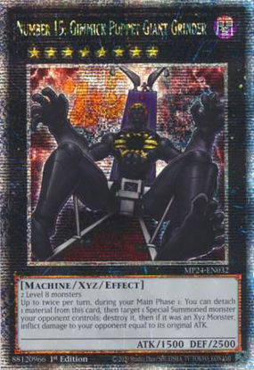 Number 15: Gimmick Puppet Giant Grinder - MP24-EN032 - Quarter Century Secret Rare 1st Edition