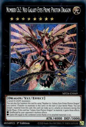 Number C62: Neo Galaxy-Eyes Prime Photon Dragon - MP24-EN069 - Secret Rare 1st Edition