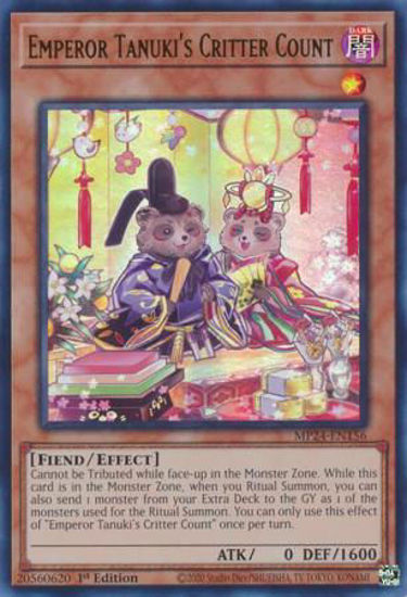 Emperor Tanuki's Critter Count - MP24-EN156 - Ultra Rare 1st Edition