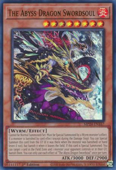 The Abyss Dragon Swordsoul - MP24-EN167 - Ultra Rare 1st Edition