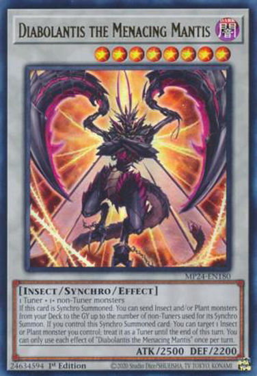 Diabolantis the Menacing Mantis - MP24-EN180 - Ultra Rare 1st Edition