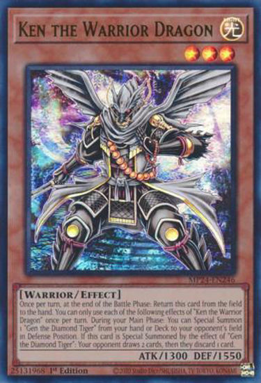 Ken the Warrior Dragon - MP24-EN246 - Ultra Rare 1st Edition