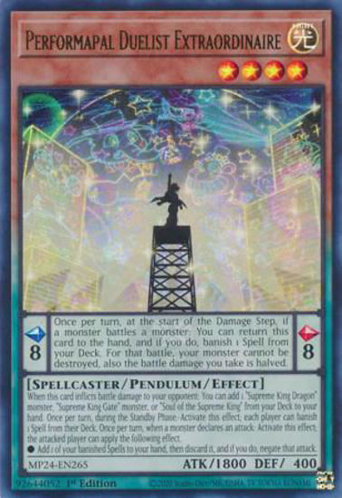 Performapal Duelist Extraordinaire - MP24-EN265 - Ultra Rare 1st Edition