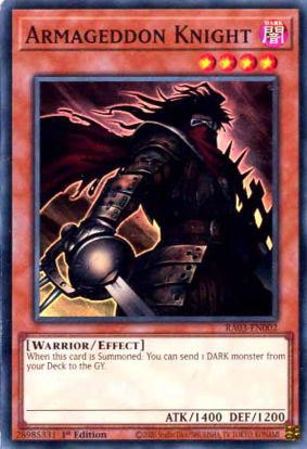 Armageddon Knight - RA03-EN002 - Super Rare 1st Edition