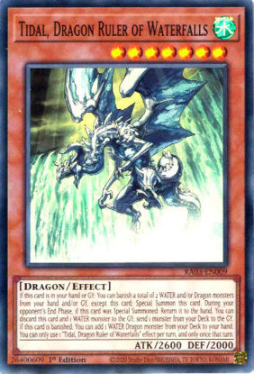 Tidal, Dragon Ruler of Waterfalls - RA03-EN009 - Super Rare 1st Edition