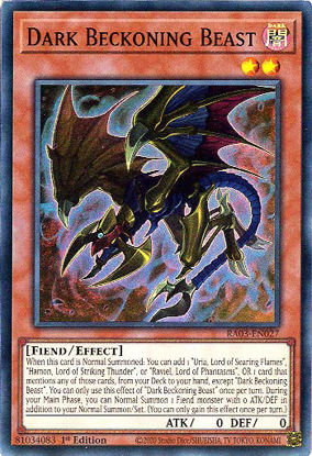 Dark Beckoning Beast - RA03-EN027 - Super Rare 1st Edition