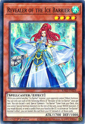 Revealer of the Ice Barrier - RA03-EN028 - Super Rare 1st Edition