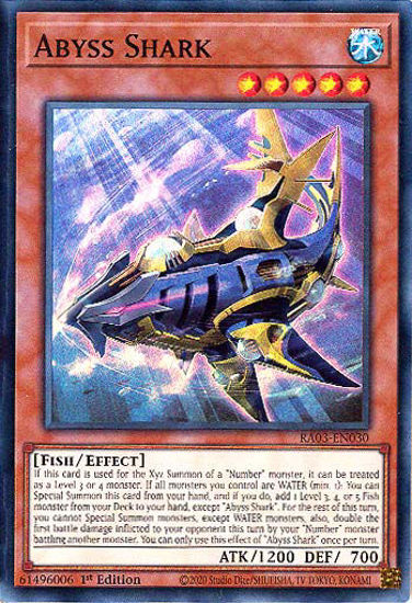 Abyss Shark - RA03-EN030 - Super Rare 1st Edition