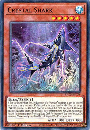 Crystal Shark - RA03-EN031 - Super Rare 1st Edition