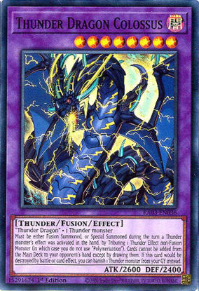 Thunder Dragon Colossus - RA03-EN036 - Super Rare 1st Edition