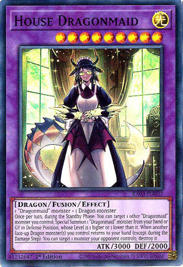 House Dragonmaid - RA03-EN037 - Super Rare 1st Edition