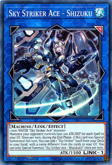 Sky Striker Ace - Shizuku - RA03-EN043 - Super Rare 1st Edition