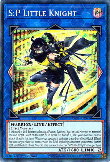 S:P Little Knight - RA03-EN049 - Super Rare 1st Edition