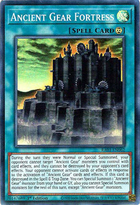 Ancient Gear Fortress - RA03-EN062 - Super Rare 1st Edition